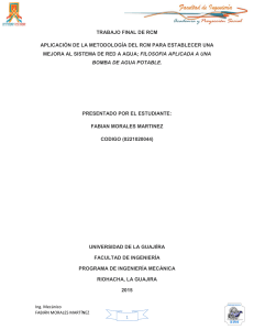 Aplicaci&oacute;n de RCM a bomba de agua potable - Trabajo Final