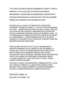 Ceremonia de Cambio de Escolta - Escuela Primaria