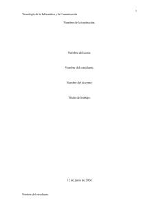 Tecnolog&iacute;a de la Inform&aacute;tica y la Comunicaci&oacute;n - Plantilla de Portada
