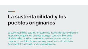 Sustentabilidad y pueblos originarios: pr&aacute;cticas para el clima