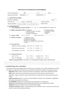 Protocolo de Entrevista de Enfermer&iacute;a para Pacientes con VIH