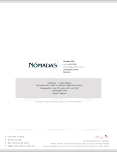 Nociones del conflicto en actores escolares