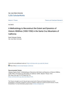 Historic Wildfires Methodology Santa Cruz Mountains Thesis