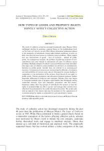 How Goods and Property Rights Affect Collective Action