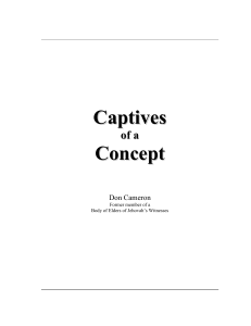 Captives of a Concept: Analysis of Jehovah's Witnesses' Organizational Concept