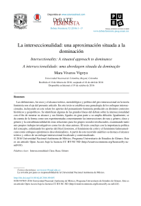 Interseccionalidad: Enfoque situado a la dominaci&oacute;n