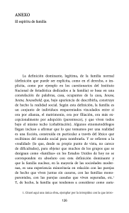 El esp&iacute;ritu de familia: An&aacute;lisis sociol&oacute;gico de la construcci&oacute;n social de la familia