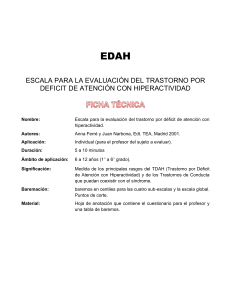 EDAH ESCALA PARA LA EVALUACION DEL TRAST