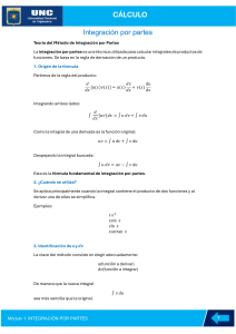Integraci&oacute;n por Partes: M&eacute;todo y Ejemplos