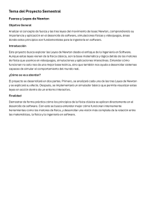 Proyecto Semestral: Fuerza y Leyes de Newton
