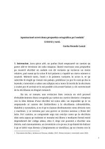 Propuesta ortogr&aacute;fica para el andaluz: Criterios y notas