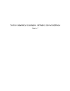 Procesos Administrativos en Instituciones Educativas P&uacute;blicas