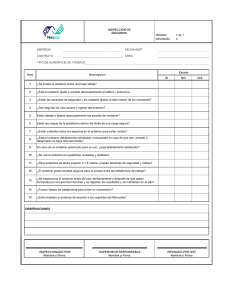 Inspecci&oacute;n de Andamios - Checklist de Seguridad
