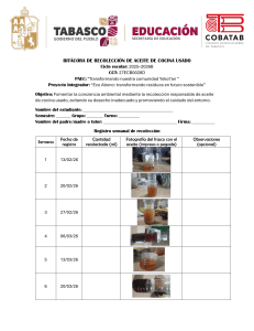 Bit&aacute;cora de Recolecci&oacute;n de Aceite de Cocina Usado