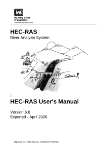 HEC-RAS User's Manual Version 6.6 - River Analysis System