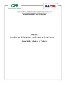 Anexo 3: Requisitos Legales y de Seguridad en el Trabajo