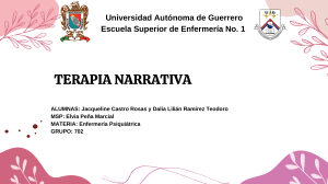 Terapia Narrativa: Una gu&iacute;a para Enfermer&iacute;a Psiqui&aacute;trica
