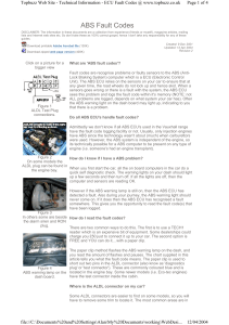 ABS Fault Codes: Car Diagnostics Guide
