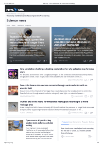 Phys.org Science News: Latest Research & Discoveries