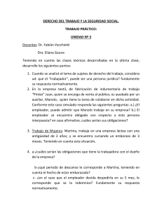 Trabajo Pr&aacute;ctico Unidad 3 Derecho del Trabajo y Seguridad Social