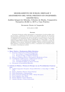 Mejoramiento de Suelos, Drenaje y Abatimiento del Nivel Fre&aacute;tico en Ingenier&iacute;a Geot&eacute;cnica