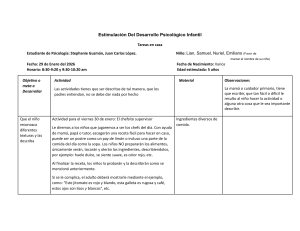 Estimulaci&oacute;n del Desarrollo Psicol&oacute;gico Infantil: Tareas en Casa