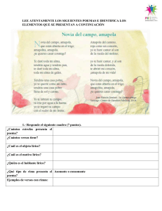 An&aacute;lisis de poema: Novia del campo, amapola