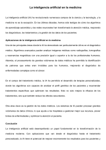 Inteligencia Artificial en Medicina