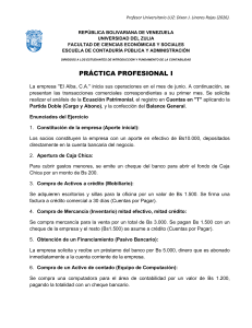 Ejercicios de Contabilidad: Pr&aacute;ctica Profesional I