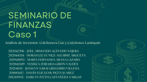 An&aacute;lisis de inversi&oacute;n: Colchonera Lux y Colchones Lantiqu&iacute;n