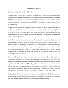 Argumento Jur&iacute;dico: Caso de Robo Agravado