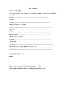 Plantilla de Acto de Egreso con Motivo Atrapasue&ntilde;os