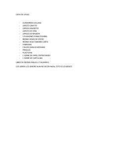 Lista de &uacute;tiles escolares: Materiales b&aacute;sicos para primaria