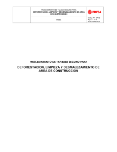 Manual de Seguridad para Desforestaci&oacute;n y Limpieza de Construcci&oacute;n