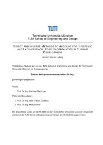 Epistemic Uncertainty Methods in Turbine Development - TUM Dissertation