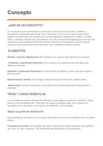 Concepto: Definici&oacute;n y Tipos