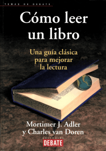 Como leer un Libro - Adler Mortimer
