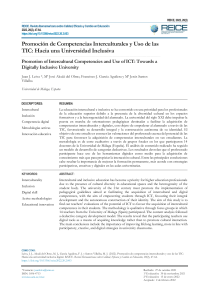 Competencias interculturales y TIC en la universidad inclusiva
