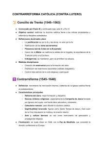 Resumen de la Contrarreforma Cat&oacute;lica