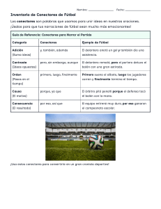 Inventario de Conectores de F&uacute;tbol: Gu&iacute;a y Ejercicios