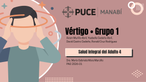 V&eacute;rtigo: Diagn&oacute;stico y Diferenciales