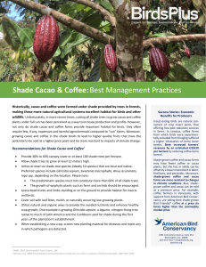 Shade Cacao & Coffee: Best Management Practices