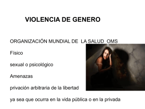 Violencia de G&eacute;nero: Definici&oacute;n y Factores