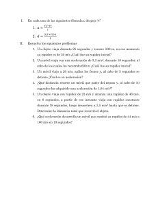 Libro de trabajo de F&iacute;sica: Problemas de Cinem&aacute;tica