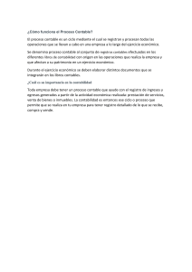 C&oacute;mo funciona el Proceso Contable