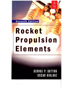 Rocket Propulsion Elements 7th Edition Textbook