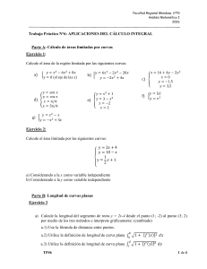 Trabajo Pr&aacute;ctico 6: Aplicaciones del C&aacute;lculo Integral