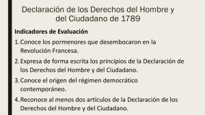 Declaraci&oacute;n de los Derechos del Hombre y del Ciudadano 1789 - Gu&iacute;a de Estudio