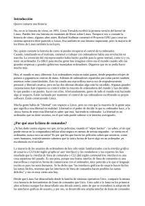 La l&iacute;nea de comandos de Linux