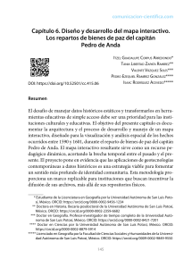 Dise&ntilde;o y desarrollo de mapa interactivo para repartos hist&oacute;ricos